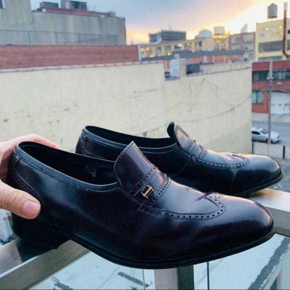 Florsheim Burgundy Vintage Leather Cat Eye Shoes - Picture 11 of 14